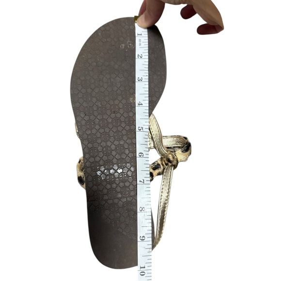 Lily Pulitzer Cheetah Print Gladiator Sandals – Gold Trim, Size 7 - Picture 4 of 4